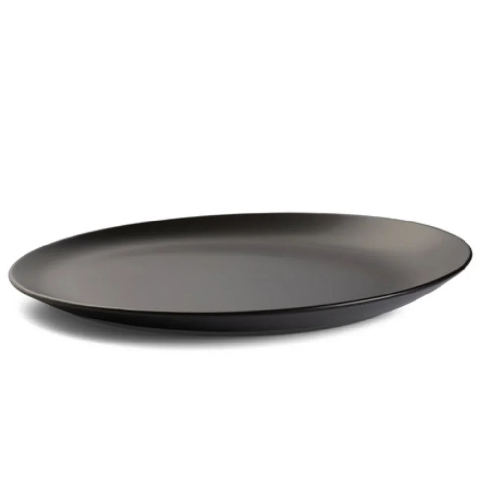 Nambe Orbit Platter in Celestial Black by Robin Levien